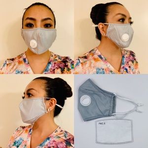 1 Piece Light Gray Breathable Face Mask